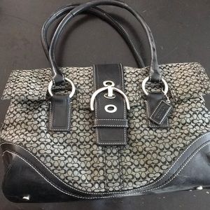 Authentic Black Coach Soho